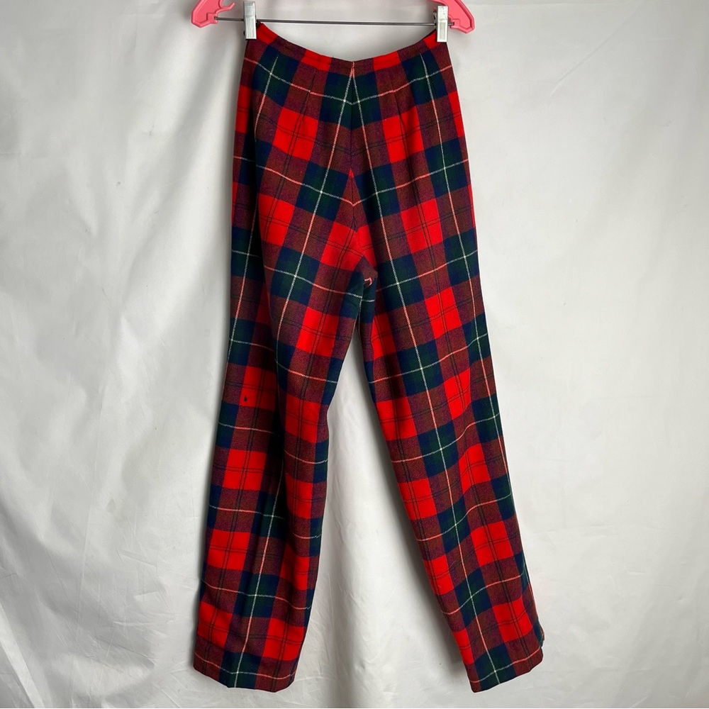 1960s Wool Pendleton - Tartan Trousers - Talon side zipper made in USA - Picture 4 of 8